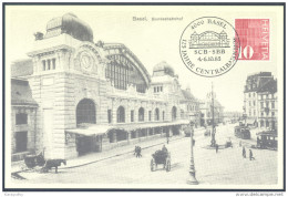 Switzerland 125 Jahre Centralbahnhof 3 Postcards Bb - Bahnwesen