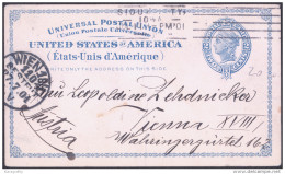 United States Old Postal Stationery 2c Postal Card Travelled 1901 Bb - 1901-20