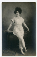 Carte Photo.Miss Athéa,artiste Célèbre ,cirque.circus.cachet Du Photographe - Cirque