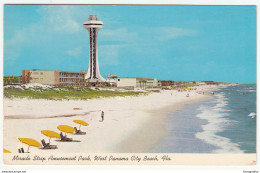 Miracle Strip Amusement Park, West Panama City Beach Old Postcard Travelled 1969 B170720 - Panamá City