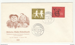 Saarland Wilhelm-Busch 1958 FDC B200115 - FDC