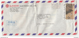 Sungod Electronic Taipei Company Company Air Mail Letter Cover Travelled 197?? To Germany B190922 - Lettres & Documents