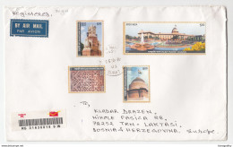 India Registered Letter Cover Travelled 2011 Nand Niketan To Bosnia B180725 - Cartas & Documentos