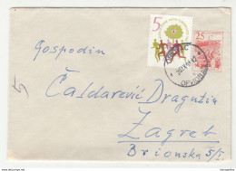 Yugoslavia Postal Stationery Letter Cover Travelled 1951 Oriovac To Zagreb - TBC Charity Stamp B190615 - Charity Issues