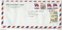 Kee Brothers' Corp, Tapei Company Air Mail Letter Cover Posted 198? To Germany B210120 - Cartas & Documentos