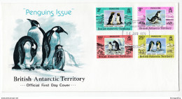 British Antarctic Territory 1979 Penguins FDC B200225 - FDC