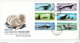 British Antarctic Territory 1985 Conservation Of Antarctic Seals FDC B200225 - FDC