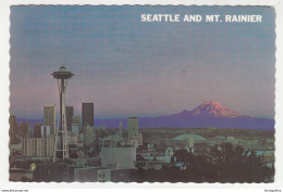 Seattle And Mt. Rainier Old Postcard Posted 1978 To Yugoslavia B191003 - Seattle