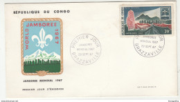 Congo Brazzaville 1967 Jamboree FDC B191003 - FDC