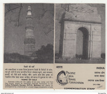 India 1966 Pacific Area Travel Association Leaflet FDC B191003 - Brieven En Documenten