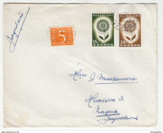 Netherlands 1964 Europa CEPT Stamps On Letter Cover Travelled To Zagreb B190501 - 1964