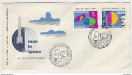 Suriname, Man In Space 1961 FDC B190320 - Amérique Du Sud