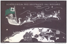 Esperanto Greetings Postcard Travelled 1955 To Yugoslavia Bb - Esperanto