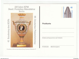 Germany 42. Bundestag Des BDPh Berlin 1988 Porzellan Illustrated Postal Stationery Postcard Unused B200510 - Private Postcards - Mint