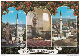 Sarajevo Islam Moschees Mosques Old Postcard Travelled 1977 Bb151026 - Islam