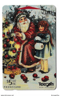 New Zealand Santa Clauss Phonecard Used B210915 - Natale