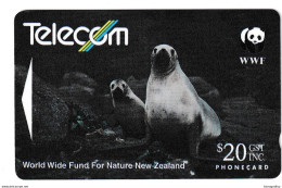 New Zealand Hooker's Sea Lion Phonecard Used B210915 - Otros & Sin Clasificación