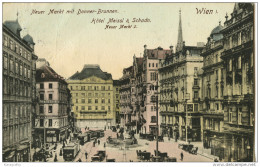 Wien Neuer Markt Mit Donner-Brunnen Postcard Without Stamp  Travelled 192? Bb151012 - Wien Mitte