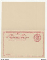 US 1924 Postal Stationery Postcard With Reply  B210201 - 1921-40