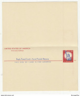 US 1956 Postal Stationery Postcard With Reply   B210201 - 1941-60
