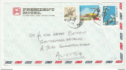 President Hotel Letter Cover Posted 1985 Taipei Pmk B200720 - Covers & Documents