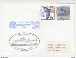 MS "Istra" Ship Post Letter Cover Nordland Kreuzfahrten 1989 Germany B202015 - Otros (Mar)