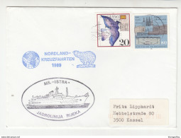 MS "Istra" Ship Post Letter Cover Nordland Kreuzfahrten 1989 Germany B202015 - Sonstige (See)