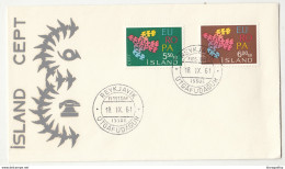 Island, Europa CEPT FDC 1961 B190220 - 1961