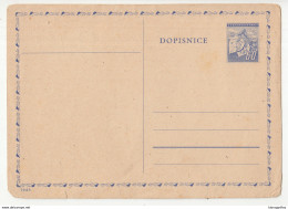 Czechoslovakia Postal Stationery Postcard Dopisnice 1945 Unused B190220 - Cartoline Postali