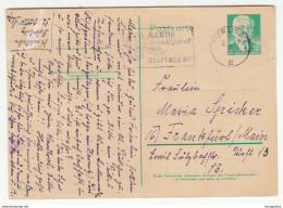 Martin Braucht Schrott Slogan Postmark On DDR Postal Stationery Postcard Travelled 1957 B171102 - Cartoline - Usati