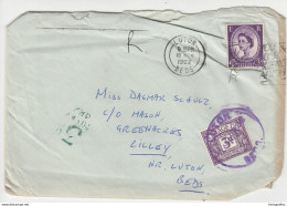 Postage Due Stamp On Letter Cover Travelled 1962 B171005 - Impuestos