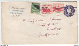 USA, Postal Stationery Letter Cover Travelled 1950 Eugene (OR) B180122 - 1941-60