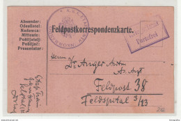 K.u.k. WW1 Feldpostkarte, K.u.K. Etappentrainkommando Posted B210526 - Guerre Mondiale (Première)