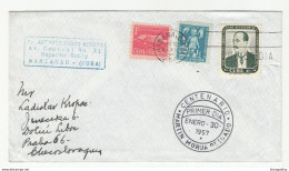 Cuba Martiin Morua Delgado FDC Travelled 1957 To Prague B190601 - FDC