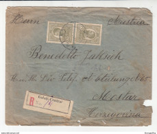 Romania, Letter Cover Registered Travelled 191? Galați B190220 - Cartas & Documentos