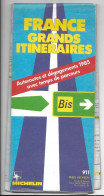 CARTE FRANCE GRANDS ITINERAIRES 1985 MICHELIN 911 - Roadmaps