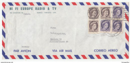 Canada, Hi Fi Europe Radio & Tv Airmail Letter Cover Travelled 1959 Toronto To Hamburg B180205 - Cartas & Documentos