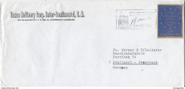 Texas Refinery Corp. Company Letter Cover Travelled Echternach Slogan Pmk B171005 - Brieven En Documenten