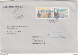 Vatican Registered Letter Cover Travelled 1987? On Dorotheum Wien B171005 - Brieven En Documenten