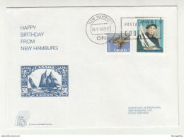 New Hamburg Illustrated Letter Cover Postmarked New Hamburg 1989 B210120 - Brieven En Documenten