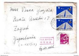 Japan Letter Cover Posted 1967 To Zagreb B210112 - Storia Postale