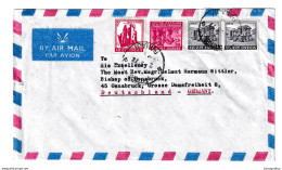 India Air Mail Letter Cover Posted 1972 To Germany B210112 - Lettres & Documents