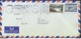 Greece, John Vorres & Co Ltd Company Airmail Letter Cover Travelled 1962 Athinai Pmk B170410 - Lettres & Documents