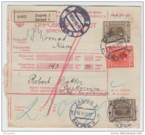 Yugoslavia Kingdom SHS Parcel Card - Sprovodni List 1930 Zagreb To Crikvenica Bb160516 - Autres & Non Classés