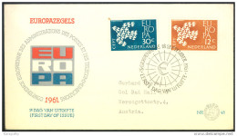 Netherlands 1961 Europa CEPT FDC Bb150921 - FDC