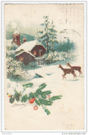 J. Kränzle: Christmas Greeting Card Travelled 193? Zagreb To Maribor Bb160420 - Kraenzle