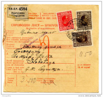 Kingdom SHS 1930 Poštna Spremnica - Parcel Card Kragujevac - Vucitrn B151204 - Otros & Sin Clasificación