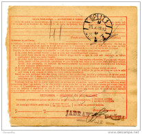 Kingdom SHS 1928 Poštna Spremnica - Parcel Card Ljubljana - Split B151204 - Andere & Zonder Classificatie