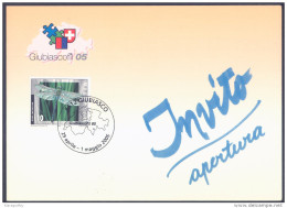 Switzerland Invitation Card Giubiascofil 2005 B151123 - Storia Postale
