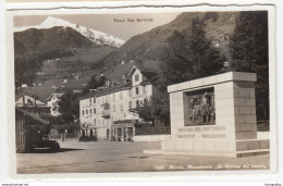 Airolo; Memorial For The Victims Of The Building Of The St Gotthard Tunnel Old Postcard Unused B170530 - Airolo